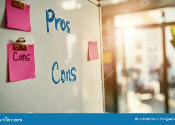 Pros and Cons Analysis on a Whiteboard Stock Illustration ...